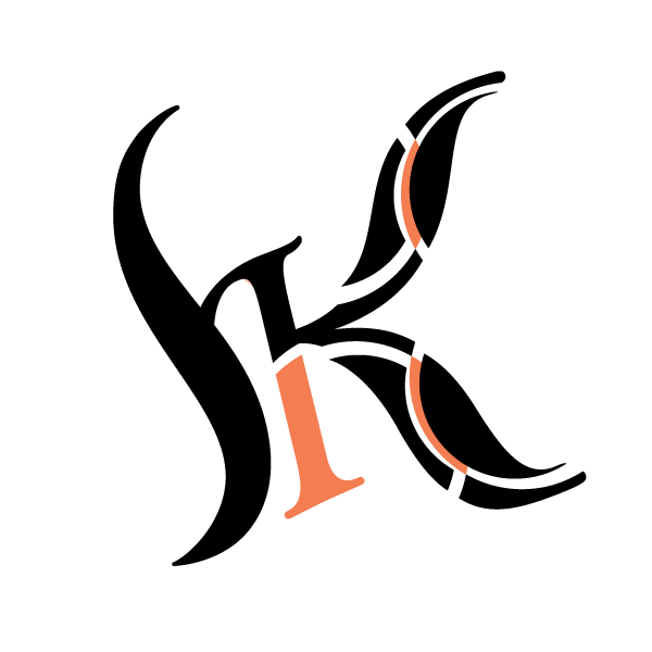 monogram of letters "S" and "K"